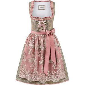 Stockerpoint Dames dirndl Alice jurk voor speciale gelegenheden, Riet-roze, 32