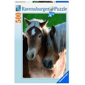 Ravensburger 14209 - paardenportret - puzzel met 500 stukjes.
