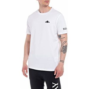 Replay T-shirt voor heren, Optical White 001, S