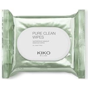 KIKO Milano Pure Clean Wipes, Reinigingsdoekjes Voor Gezicht, Ogen En Lippen