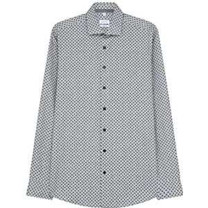 Seidensticker Heren regular fit lange mouwen twill overhemd