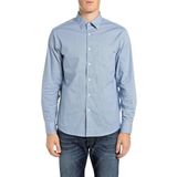 T-shirt - Licht Blauw - 97% Katoen 3% Elastaan - Gestipt