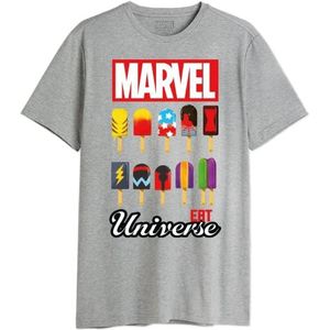 Marvel T-shirt heren, Grijs Melange, 3XL