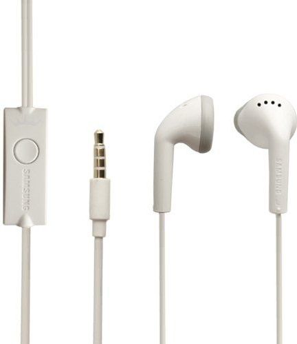 Samsung Originele headset EHS61 in wit Galaxy A3 (2016) SM-A310 hoofdtelefoon oortelefoon gevormd 3,5 mm stekker stereo geluid bulk verpakt + gratis schermreinigingspad