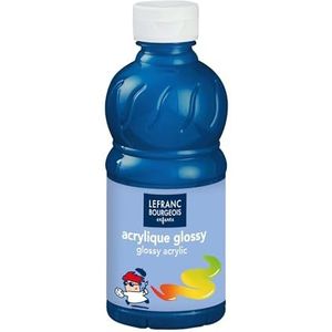 Lefranc kaarsvorm, acryl, glans, 250 ml, primair blauw, 301256