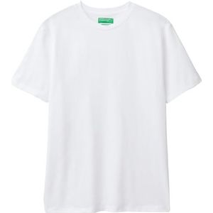 United Colors of Benetton T-shirt heren, Wit, XS