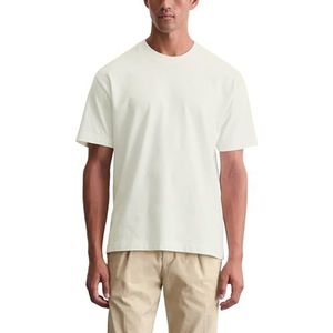 Marc O'Polo - Shirt - Wit - Effen - Kwartmouw