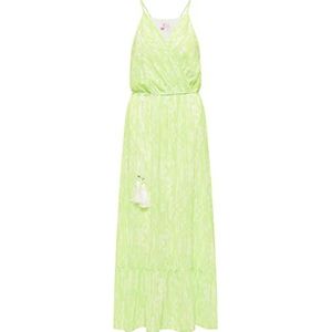 MAHISHA Dames midi-jurk met batikprint 19323234-MA01, groen, XS, Midi-jurk met batikprint, XS