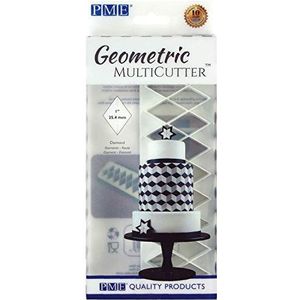 PME Geometrische MultiCutter voor Cake Design - Diamant, Medium Size, 1-Inch