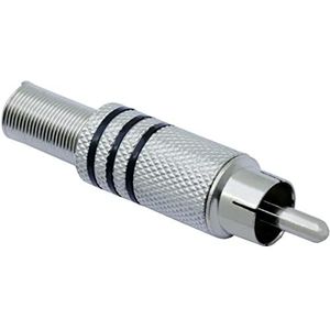 VELLEMAN - CA063B Cinchstekker voor kabel 6 mm, metaal, zwart 610137