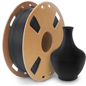 JAREES Petg Filament 1.75,Matte Black Petg Vacuum Sealed,Matte Surface & Adhere Well 1kg Carton Spool Matte 3D Printer Filament,Dimensional Accuracy 1.75mm ±0.02mm, Fit Most FDM Printers