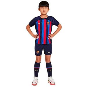 Nike Unisex Kids Set Fc Barcelona 2022/23 Home, obsidiaan/sesaad, DJ7890-452, XS