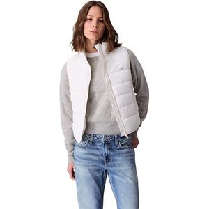 Calvin Klein Jeans LGHTWGHT QLTD VST PC LV047C511G jassen voor dames, wit (Tofu), M, Wit (Tofu), M