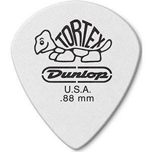 Jim Dunlop 478P 0.88mm Tortex Jazz III gitaar plectrum - wit (Pack van 12)
