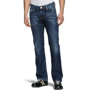 Cross Jeans heren jeansbroek/lang F 129-321 / Luigi, Straight Fit (rechte pijp), blauw (Sapphire Light Blue Used)., 32W x 34L