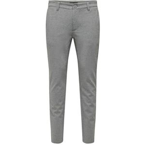 ONLY & SONS Onsthor Slim Pant Otl, Medium grijs (grey melange), 34W / 32L