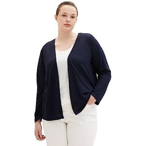 TOM TAILOR Dames 1037323 Plussize Longsleeve T-shirt, 10668-Sky Captain Blue, 48, 10668 - Sky Captain Blue, 48 NL