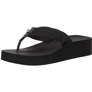 Calvin Klein Meena Teenslippers voor dames, Zwart 962, 35 EU