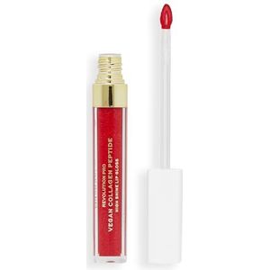 Revolution Pro Vegan Collageen Peptide Hoge Glans Lipgloss, Voedt, Geeft Volume & Hydrateert Lippen Met Hyaluronzuur & Vitamine E, Cherie