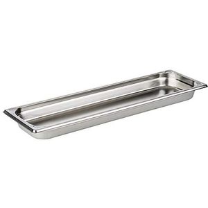 APS 81801 GN 2/4 container, roestvrij staal Gastronorm container, afmetingen 160 x 530 mm/hoogte 40 mm/inhoud 2,4 liter