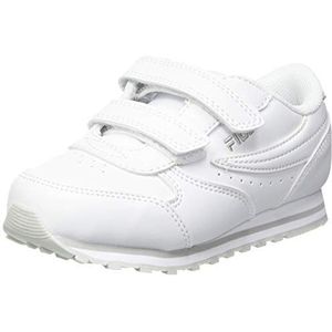 FILA Orbit Velcro TDL Sneakers voor kinderen, uniseks, Wit Gray Violet, 27 EU