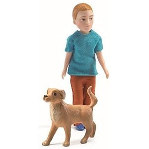 Djeco Poppenhuispop Xavier Met Hond