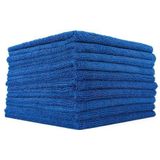 The Rag Company - Edgeless 365 Microfiber Handdoeken (10-Pack) Premium 70/30 Blend, Professioneel polijsten, Wax Verwijderen, Auto Detailing, 365gsm, 16"" x 16n, Royal Blue