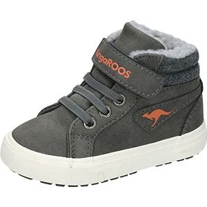 KangaROOS Unisex K-Ten Kangu sneakers voor kinderen, Steel Grey Flame, 21 EU