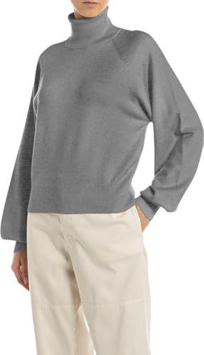 REPLAY - M08 Iron Melange - Oversized Coltrui - Dames