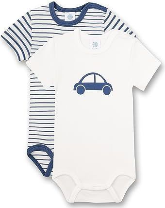 Sanetta Rompertje/body  marine / wit