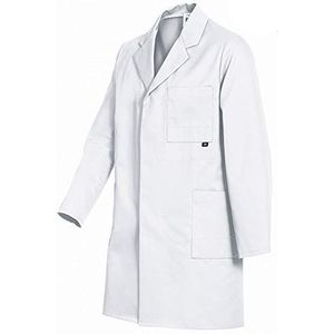 BP 1302-500-0021-44/46 Versterkte katoenen werkjas, wit, 44/46 maat