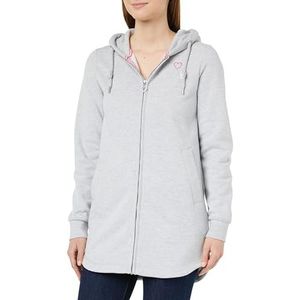 NALLY Dames sweatjas 12618149-NA02, lichtgrijs melange, S, lichtgrijs, gemêleerd, S