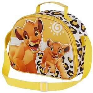 Lion King Africa-3D Lunchtas, geel, 25,5 x 20 cm, Geel, Eén maat, 3D Lunch Bag Afrika