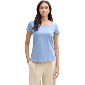TOM TAILOR T-shirt voor dames, 37106 - Flawless Blue, XL
