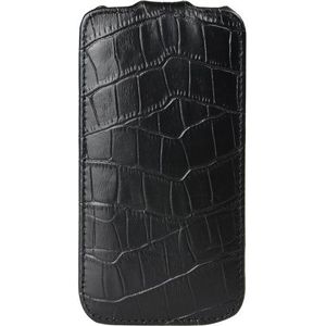 Melkco Jacka Type Krokodil Print Patroon Lederen Case voor Samsung Galaxy S4 Mini GTI9190/S4 Mini Duos GTI9192/S4 Mini LTE GTI9195 - Zwart