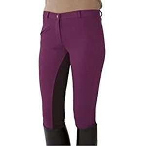 Pfiff 101197 Rijbroek voor dames, volledig beklede rijbroek, fuchsia/bruin, maat 46