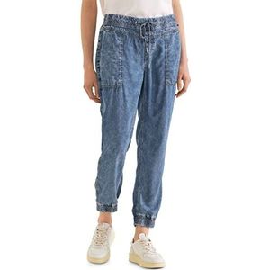 Street One Denim joggingbroek voor dames, Heavy Blue Willekeurig Wash, 33W x 28L