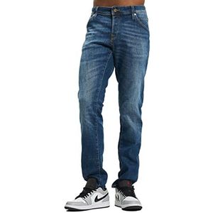 JACK & JONES Heren Jeans JJIGLENN JJFOX GE 348 - Slim Fit - Blauw - Blue Denim, Denim Blauw, 32W x 32L