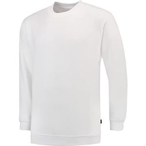 Tricorp 301008 casual sweatshirt, 60% gekamd katoen/40% polyester, 280 g/m², wit, maat 4XL