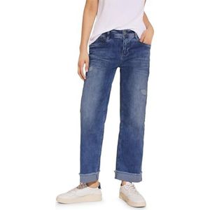 STREET ONE Jeans met rechte pijpen, Authentieke Indigo Wash, 31W x 28L