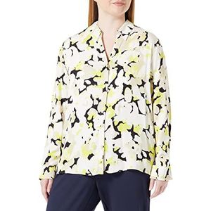 Taifun Dames 360320-11018 blouse, roasted hazel patroon, 44, Roasted Hazel patroon