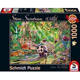 Schmidt Spiele 59962 Wildlife, Aziatische dierenwereld, puzzel met 1000 stukjes