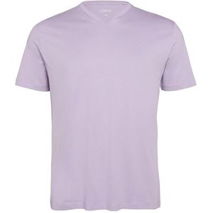 T-shirt - V-hals - Katoen - Zwart - Logoprint