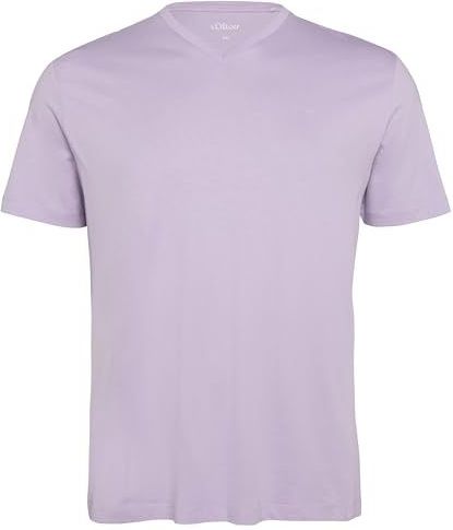 T-shirt - V-hals - Katoen - Zwart - Logoprint