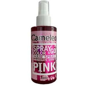Cameleo - Spray & Go – kleurspray voor het haar – roze – voor blond, platinablond en grijs haar – eenvoudig spuiten & klaar – semi-permanent – direct resultaat – carnaval haarkleur spray – 150 ml