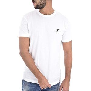 Calvin Klein Jeans Heren Ck Essential Slim Tee Shirt, wit (bright white), L