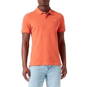 s.Oliver Brad Slim Fit Poloshirt voor heren, korte mouwen, oranje, M, oranje, M