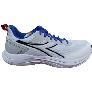 Diadora Snipe, gymschoenen voor heren, wit/zilver DD/Princess Blue, 42,5 EU, Wit Zilver Dd Princess Blauw, 42.5 EU