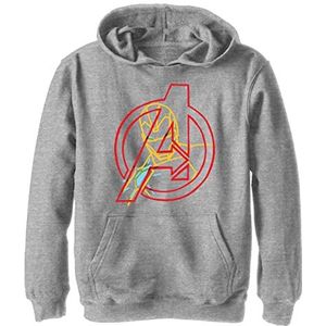 Marvel Classic - IronMan Avengers YTH Hoodie Heather grey 9/11