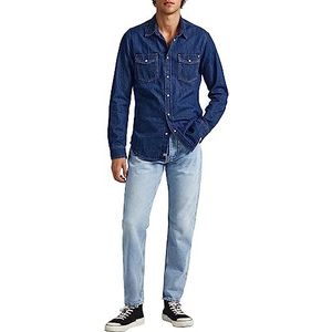 Pepe Jeans Callen Jeans voor heren, Blauw (Denim-pf0), 28W / 34L